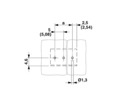 Printed circuit board terminal - BC-508X14- 2 GN - TB-2539-D