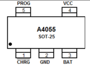 AiT semiconductor Battery Management IC_A4055E5R Pin Description