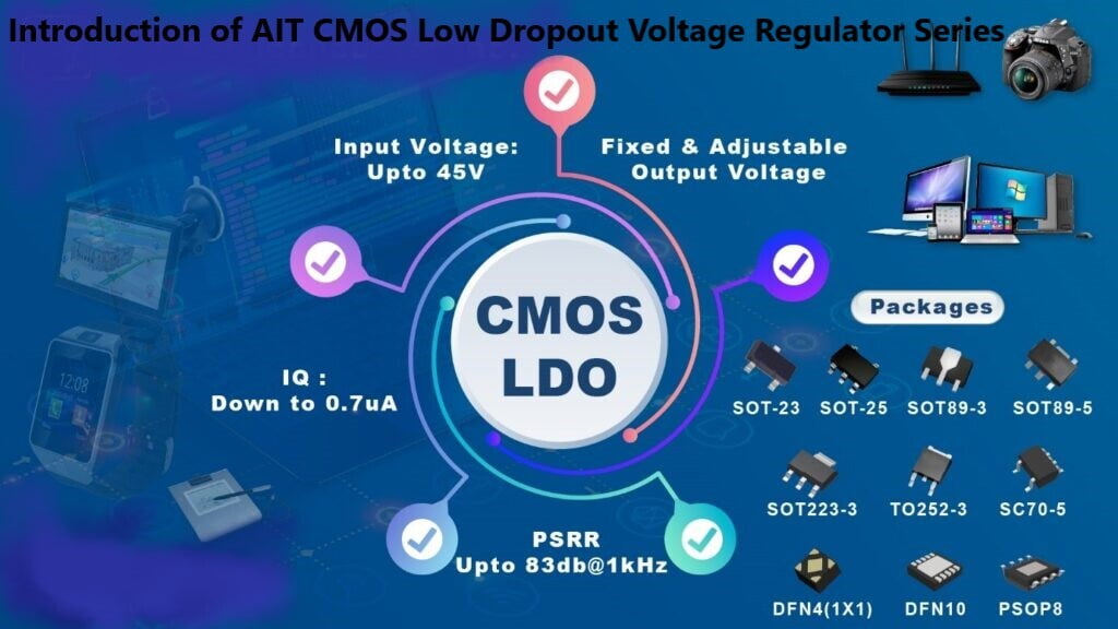 Introduction of AIT CMOS Low Dropout Voltage Regulator Series