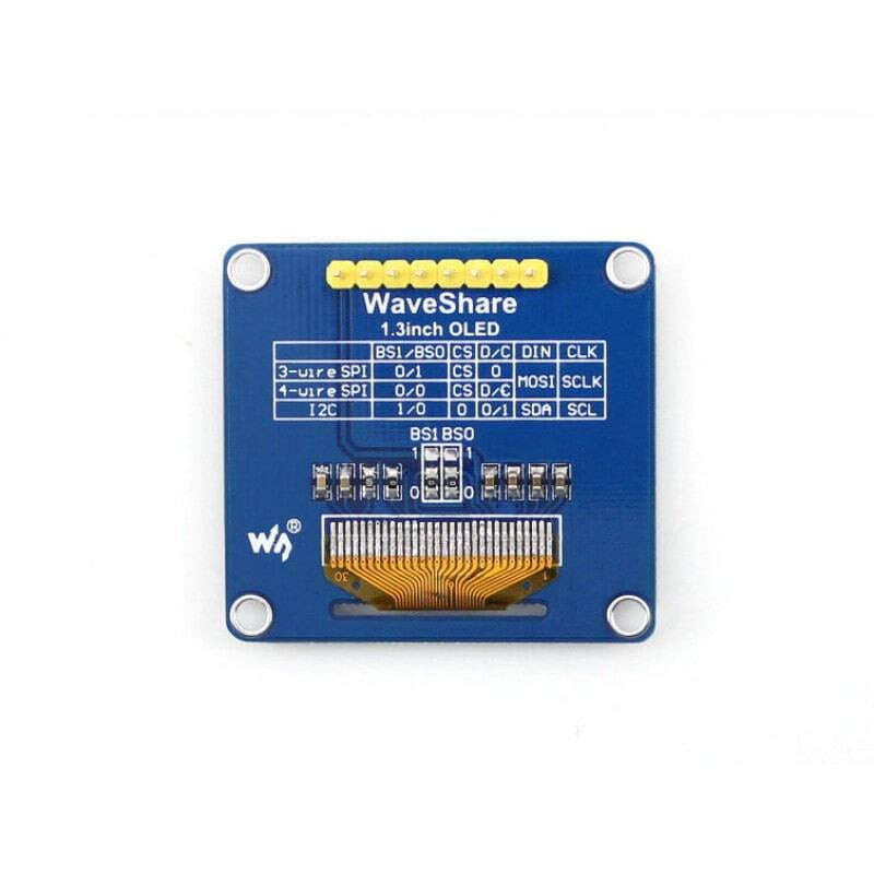 Waveshare 1.3inch OLED (B) Display Back Waveshare 1.3inch OLED (B) Display Back