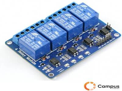 4 Channel Relay Module with lightcoupling 5V-AR-829-D
