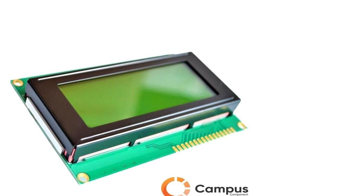 20X4 (S) LCD Display 80 Degree Yellow Green Backlight-LC-595-D