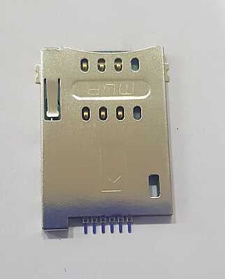 6 Pin Sim Card Holder Metal push push - SI-3119-D