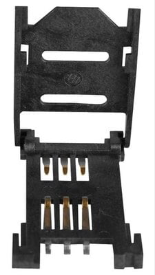 6 Pin Sim Card Holder Plastic Flap Type -SI-104-D