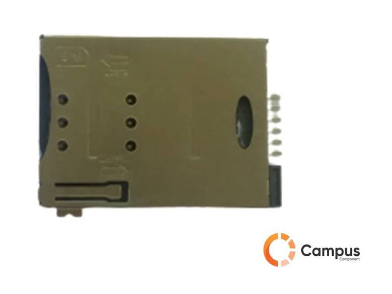 6 Pin Sim Card Holder Metal push push Type 2-SI-1024-D 6 Pin Sim Card Holder Metal push push Type 2-SI-1024-D
