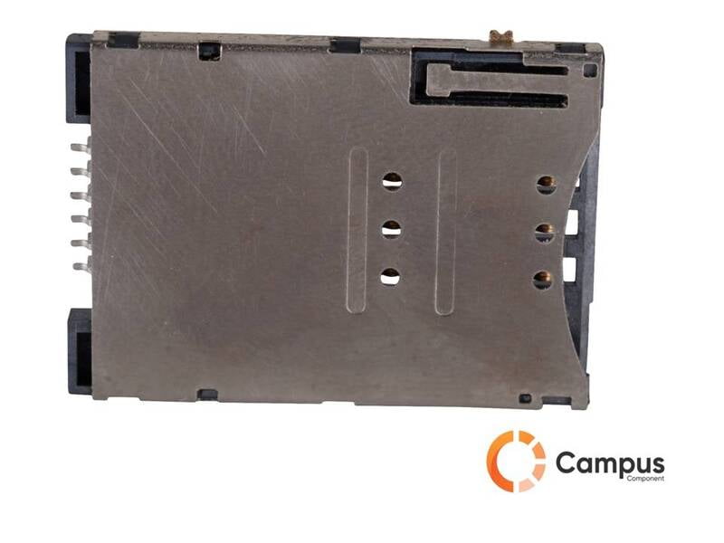 6Pin Sim Card Holder Metal push push Type 1-SI-105-D 6Pin Sim Card Holder Metal push push Type 1-SI-105-D