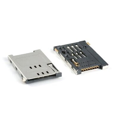 8 Pin Sim Card Holder Metal push push Type 2-SI-109-D