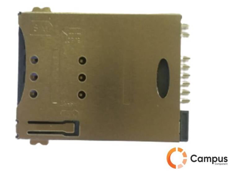 8 Pin Sim Card Holder Metal push push Type 3-SI-1023-D 8 Pin Sim Card Holder Metal push push Type 3-SI-1023-D