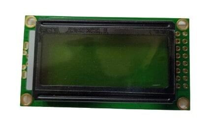 Sinda Display 8X2 Yellow/Green LCD Display SDCB0802-06 Sinda Display 8X2 Yellow/Green LCD Display SDCB0802-06