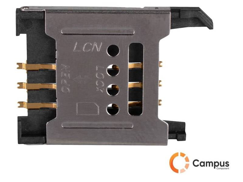 6 Pin Hinge Type Sim Card Holder-SI-112-D 6 Pin Hinge Type Sim Card Holder-SI-112-D
