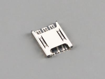 Nano SIM Card Connector;PUSH PULL,6Pin,H1.4mm,with CD Pin-SI-1495-D