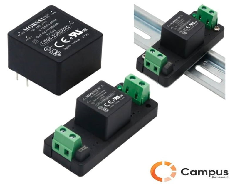 LD03-23B05R2 : 3W,5V PCB Mountable-Isolated AC-DC Converter - PO-1740-D LD03-23B05R2 : 3W,5V PCB Mountable-Isolated AC-DC Converter - PO-1740-D