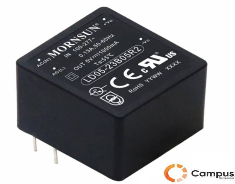 LD05-23B03R2 : 5W,3.3V PCB Mountable-Isolated AC-DC Converter - PO-1745-D LD05-23B03R2 : 5W,3.3V PCB Mountable-Isolated AC-DC Converter - PO-1745-D