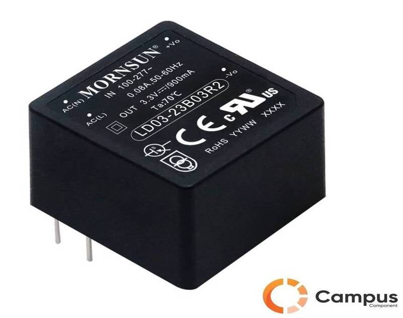 LD03-23B12R2 : 3W,12V PCB Mountable-Isolated AC-DC Converter - PO-1742-D LD03-23B12R2 : 3W,12V PCB Mountable-Isolated AC-DC Converter - PO-1742-D