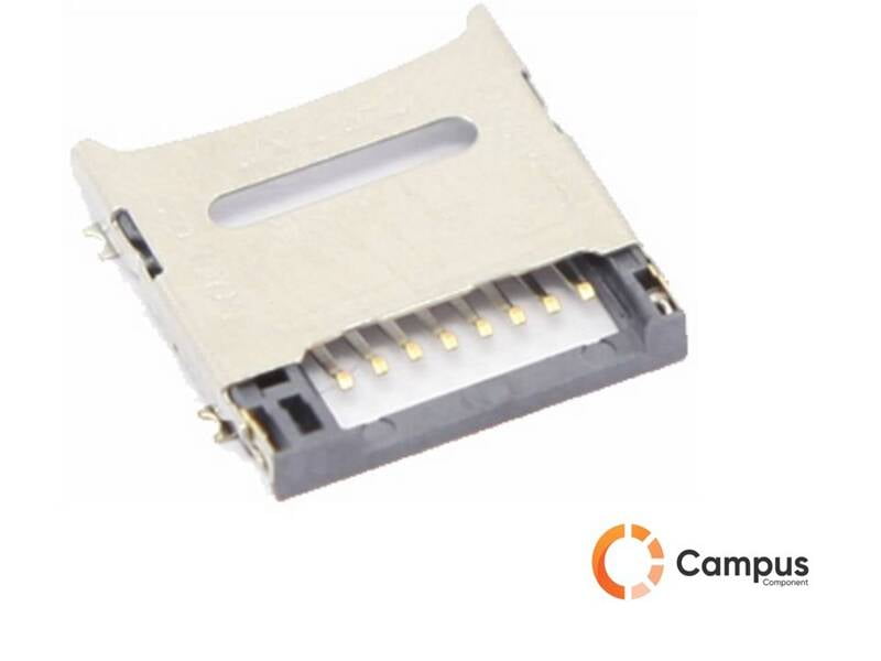 Micro SD Card Holder Type 3-SI-111-D Micro SD Card Holder Type 3-SI-111-D