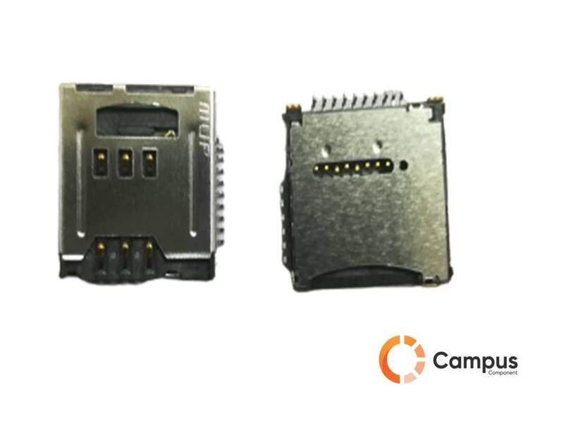 Micro SD Card Holder Type 4-SI-308-D Micro SD Card Holder Type 4-SI-308-D