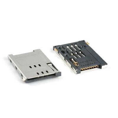 Micro SIM Card Connector;PUSH PUSH,8Pin SIM094 SI - SI-609-D
