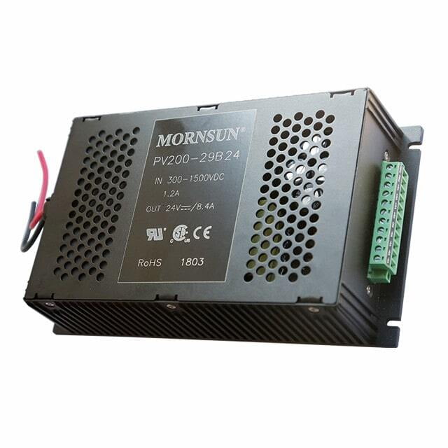 Mornsun Power PV200-27B24: 200V, 24V Ultra Wide Input-Isolated Dc-Dc Converter