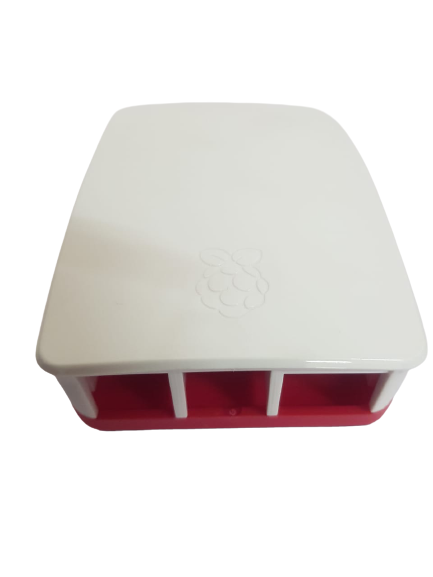Raspberry Pi 4 Case White Red-RA-1038-D