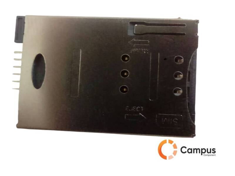 8 Pin Sim Card Holder Metal push push Type 1-SI-106-D 8 Pin Sim Card Holder Metal push push Type 1-SI-106-D
