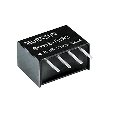 Mornsun Power B1205S-1WR3: 1W, 12Vdc to 05Vdc - Isolated DC-DC Converter